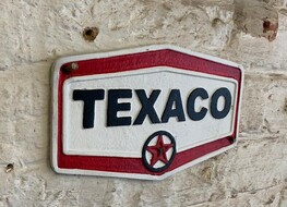 Texaco hexgonal plaque
